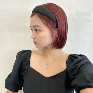ミディアム カラー 顔まわりカット/艶髪 カラー✨けいとのヘアスタイル