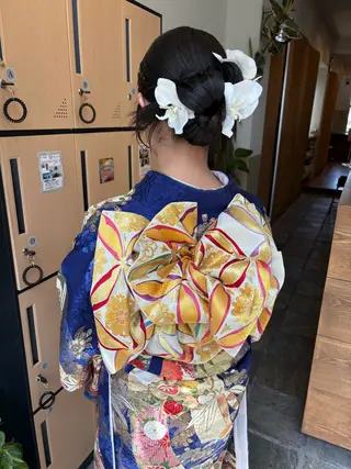 ヘアアレンジ ツヤ感カラー✨/ 顔周りカット西川絢音のヘアスタイル