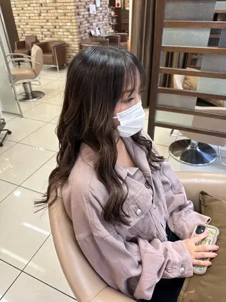 ロング カラー メンズ特化シャドウパ ーマラウンドマッシュのヘアスタイル