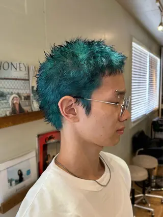 ショート カラー メンズ aine / 練馬江古田のヘアスタイル