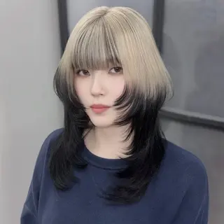 ロング カラー Ren. 🦋デザインカラーのヘアスタイル