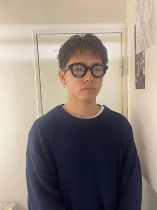 メンズ ✩.*Aise⟡.· 艶カラー🐈‍⬛🩶のヘアスタイル