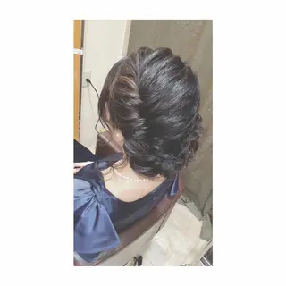 ロング ヘアアレンジ G LUX 清水のマツエク・マツパデザイン