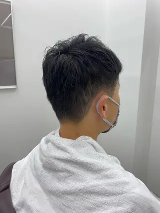 ショート メンズ メンズカット/セ ンターパート/Ryuのヘアスタイル