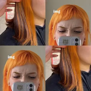 ミディアム レイヤー/ナチュ盛 カラー/ことこ🍎のヘアスタイル