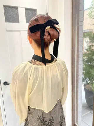 ヘアアレンジ 縮毛矯正／韓国ヘア AO俊介🌐のヘアスタイル