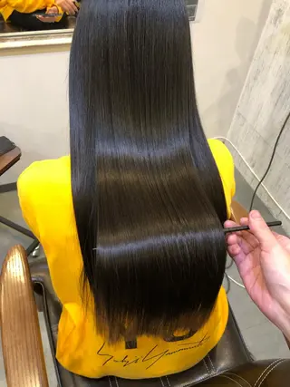 ロング 北堀江【HUE】 アオキ コータのヘアスタイル
