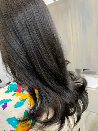 ロング 垢抜け 雰囲気アップ ふにゅう ののかのヘアスタイル