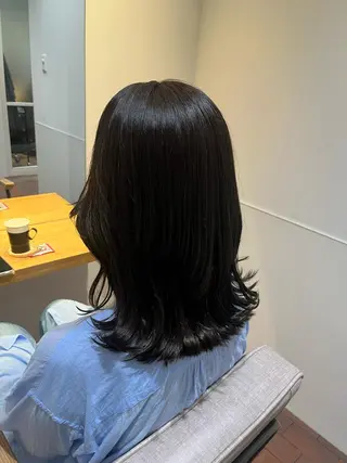 ミディアム マンツーマン 縮毛矯正/マユコのヘアスタイル