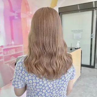カラー セミロング ウルフカットマスター みつきのヘアスタイル