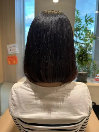 ミディアム 藤本 麗未のヘアスタイル