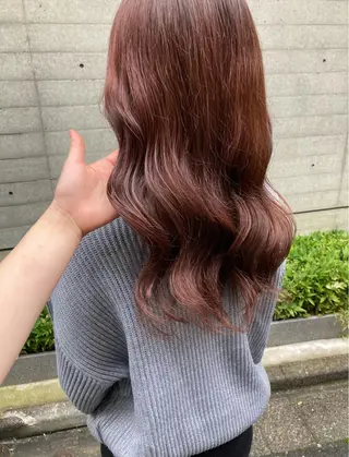 セミロング ✨色持ちの良い艶 カラー✨蟹江真世のヘアスタイル