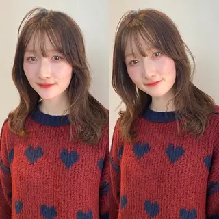 ミディアム カラー mai / linoah˚✧のヘアスタイル