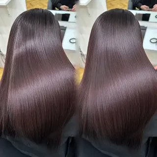 セミロング 韓国レイヤー💫美髪 縮毛矯正🫧拓海のヘアスタイル