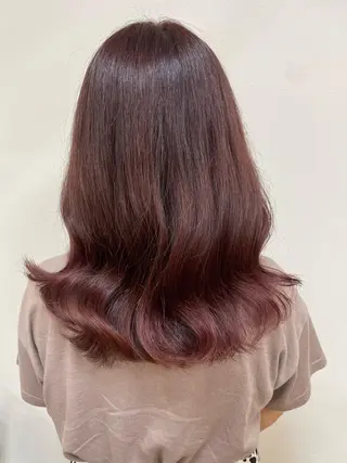セミロング 韓国ヘア 🤍中西麻友🤍のヘアスタイル