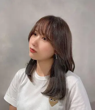 ミディアム ❤︎︎韓国ヘア❤︎︎ 𝑺𝒉𝒊𝒉𝒐のヘアスタイル