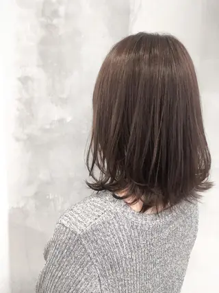 ミディアム カラー パーマ ヘアアレンジ ブリーチカラー🔥 パーマ【佐々木凌平】のヘアスタイル