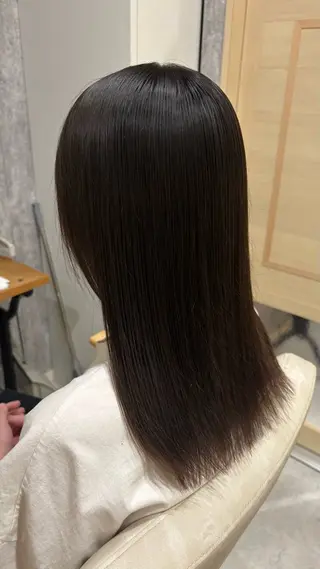 ミディアム カラー 似合わせ 顔周りYUUGAのヘアスタイル