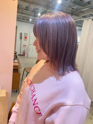 ミディアム カラー Hayashi Shioriのヘアスタイル