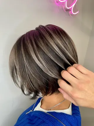 ショート 二ヶ月綺麗なデザイン カット/星野六三四のヘアスタイル