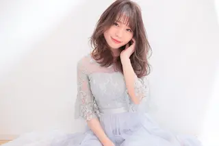 セミロング カラー 井上 真貴子のヘアスタイル
