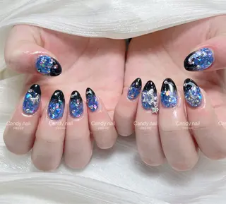 ネイル candy nail 韓国風ワンホンネイルのネイルデザイン
