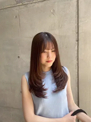 ロング たかなみ りなのヘアスタイル