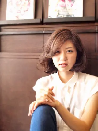 ミディアム 宮城 将大のヘアスタイル