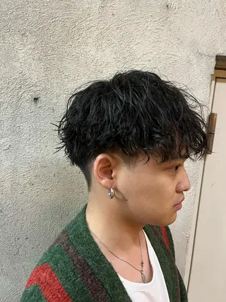 ショート パーマ メンズ 🏆メンズヘア特化 🥇代表りんぺーのヘアスタイル