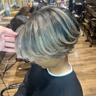 ショート カラー メンズ メンズバレイヤージュ 井上辰則のヘアスタイル