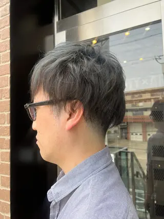 セミロング カラー メンズ 久木原 ゆりのヘアスタイル