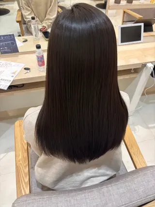 ロング 佐々木 美空のヘアスタイル