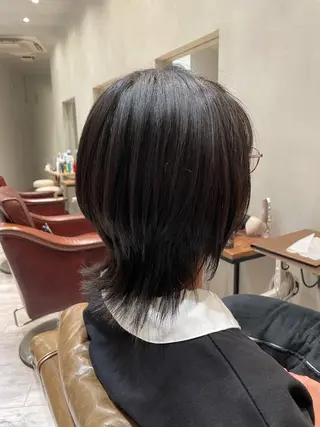 ミディアム 溝口 右京のヘアスタイル