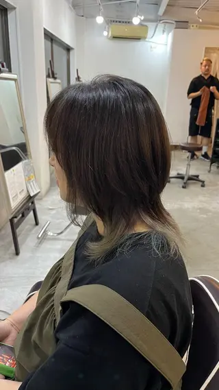 セミロング 楠原 透羽のヘアスタイル