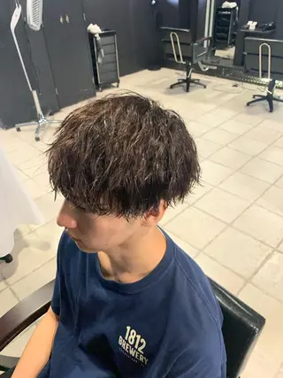 カラー ヘアアレンジ メンズ メンズ専門 美容師✨ アメ村 堀江颯瑛のヘアスタイル