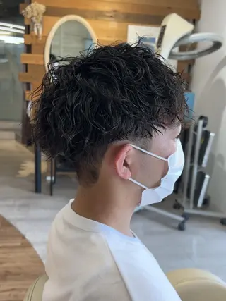 パーマ メンズ ショート メンズパーマ/ メンズカット/タクヤのヘアスタイル