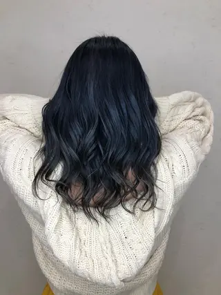 セミロング 太白区/白髪ぼかし ハイライト/千葉達人のヘアスタイル