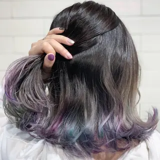 ショート カラー ヘアアレンジ 髪質改善×ハイトーン 中田啄也のヘアスタイル