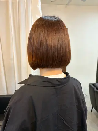 ミディアム カラー 顔周りカット ピンク カラー🩰りりのヘアスタイル