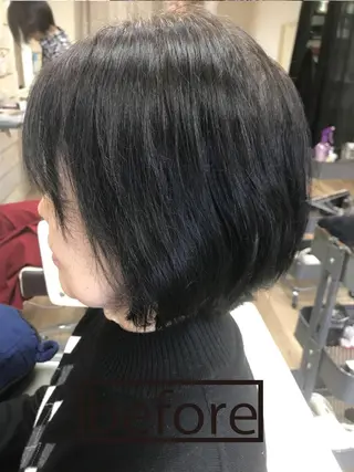 ミディアム anyhow academyのヘアスタイル