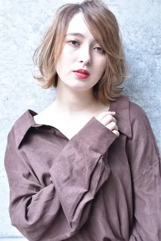 ミディアム カラー パーマ メンズ 高評価/パーマ平塚 章悟【tetsu】のヘアスタイル