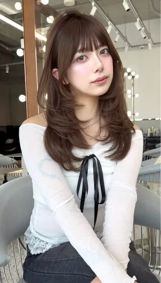 ロング 🎀透明感カラー shizuka🎀のヘアスタイル