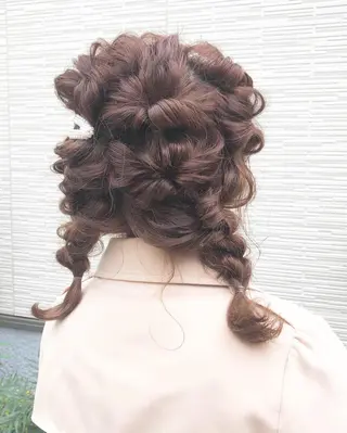 セミロング カラー パーマ ヘアアレンジ キッズ stylist 🌸 kana.のヘアスタイル