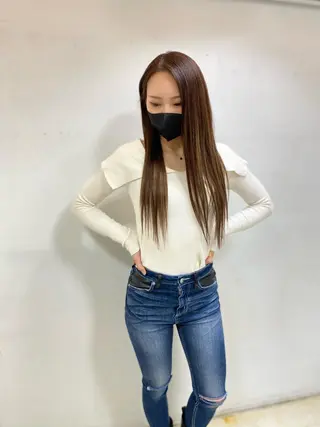 セミロング カラー ヘアアレンジ メンズ キッズ ネイル マツエク・マツパ アイブロウ 🧡可愛い色落ち🧡 ハイトーン特化🧡のヘアスタイル