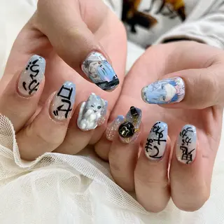 セミロング 池袋痛ネイル Nok. 渡辺のネイルデザイン