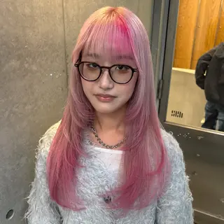 ロング トレンドカラー🥣／ ヘアアレンジ✩.*˚のヘアスタイル