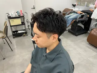 パーマ メンズ メンズパーマ外屋敷 航のヘアスタイル