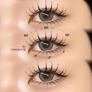 マツエク・マツパ Mell Yuuna ♡パリエク /束感のマツエク・マツパデザイン