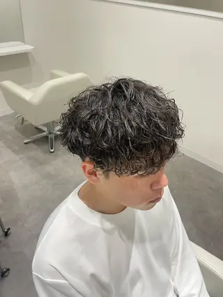 ショート パーマ 岐阜No.1メンズ 美容師／村上達紀のヘアスタイル