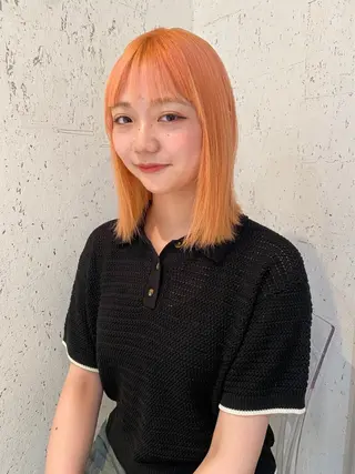 ミディアム カラー mai / linoah˚✧のヘアスタイル